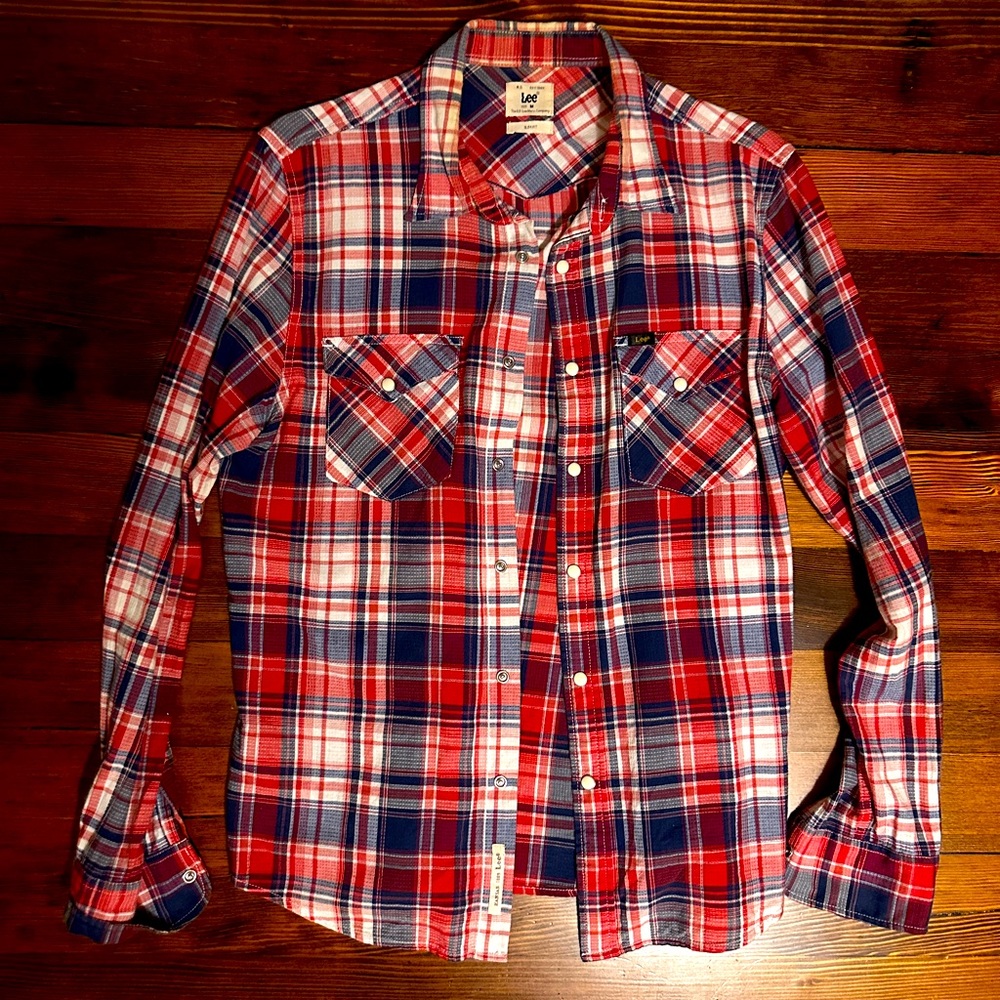 Rare Lee Jeans pearl snap western shirt